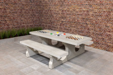 Table Multi-jeux (1-3-2) Standard Beton Naturel