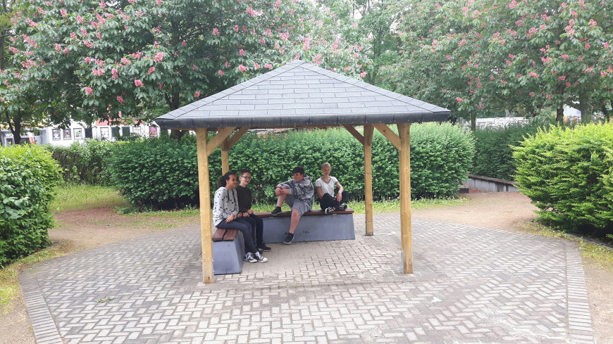 Banc DeLuxe en béton anthracite
