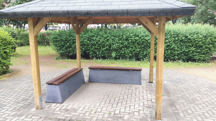 Banc DeLuxe en béton anthracite