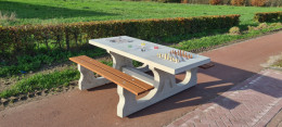 Table Multi-jeux (1-3-4) Deluxe Beton Naturel