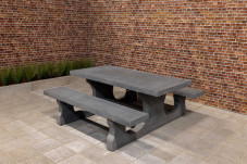 Ensemble pique-nique Standard béton anthracite