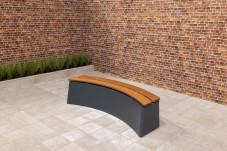 Banc DeLuxe ovale anthracite