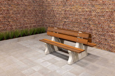 Banc de parc Duo avec 2 côtés