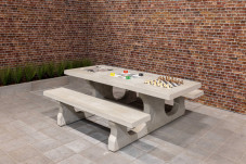 Table Multi-jeux (1-3-4) Standard Beton Naturel