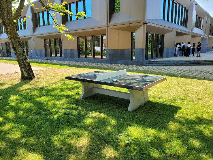 table de ping-pong verte