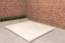 Plaque de fond en béton