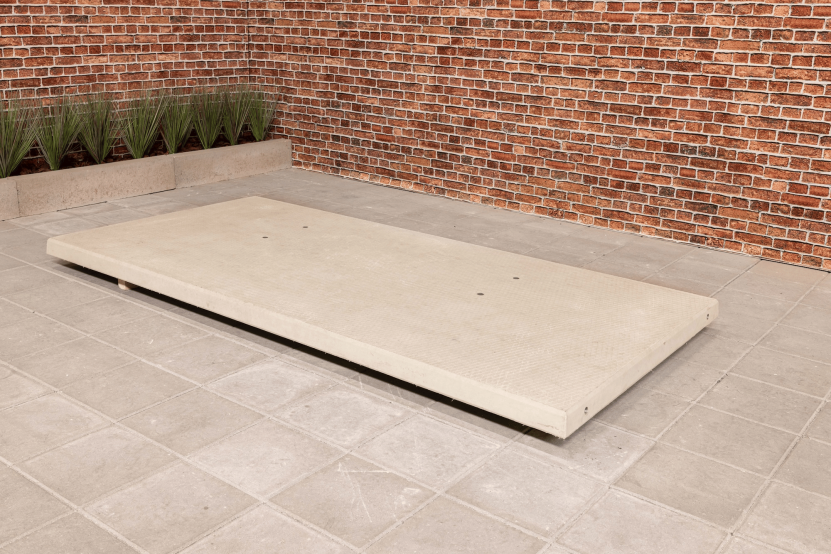 plaque de fond en beton