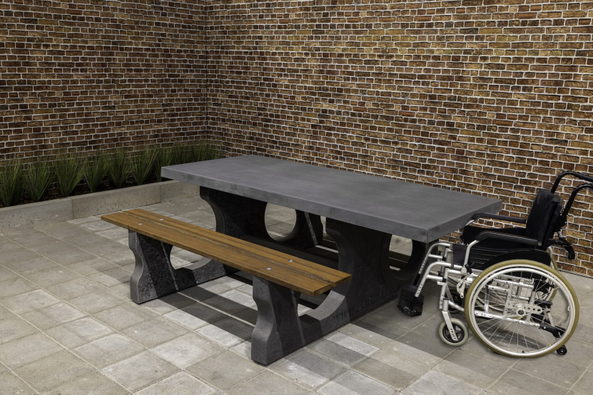 ensemble de picknick deluxe accessible aux fauteuils roulants