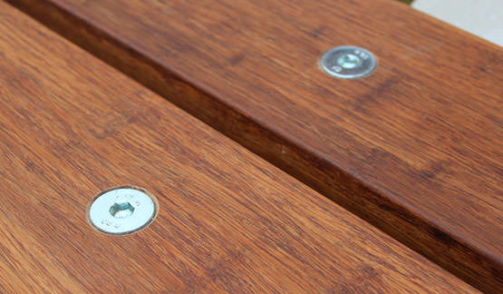 Banc de Parc en béton avec plaque de fond