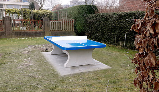 Plaque de fond en béton pour table de ping pong