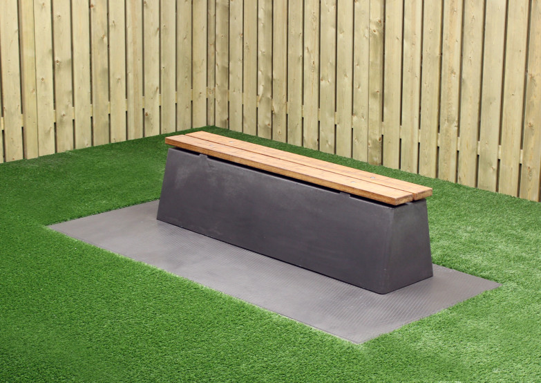 Banc DeLuxe en béton anthracite
